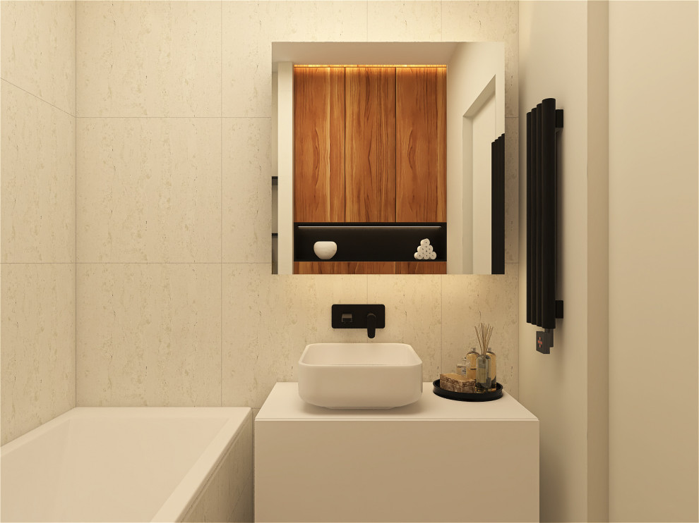 Минималистичная квартира 91м2 в Москве для семьи с двумя детьми