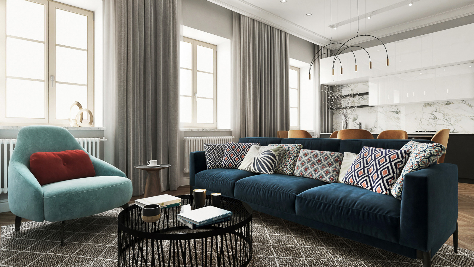 Обложка проекта: Дизайн элитной квартиры в центре Казани