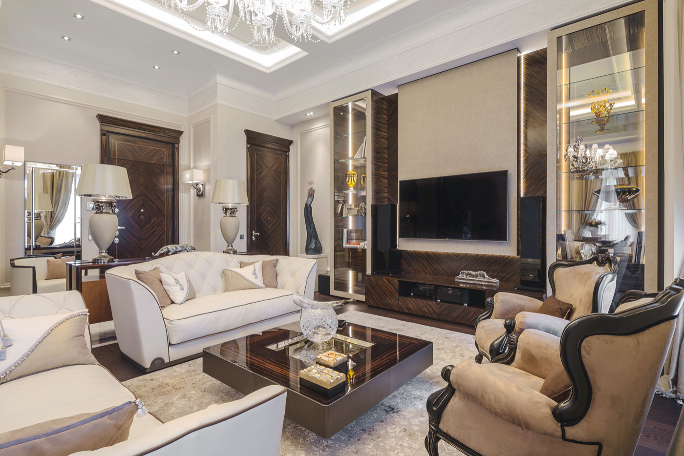 Interior design of apartment on Italian Riviera