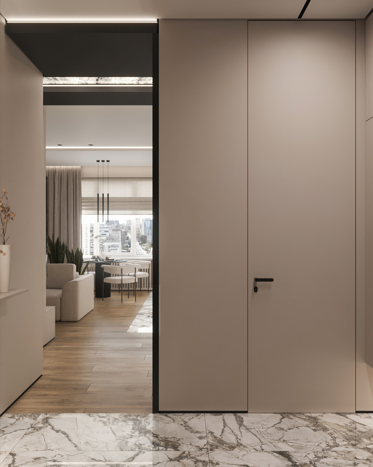 17. Marble 106м². Прихожая
