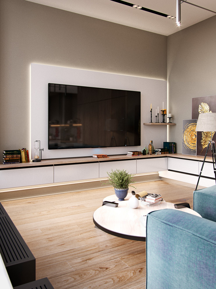 Обложка проекта: Гостиная, минимализм