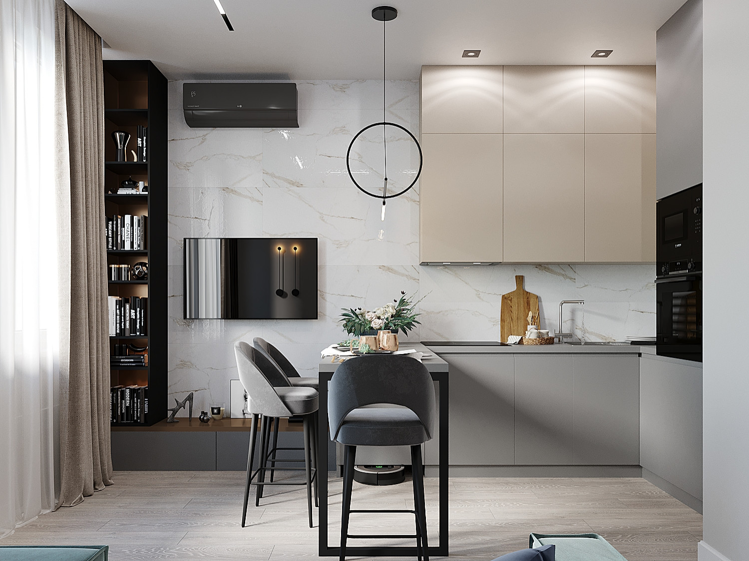 Дизайн- проект ЖК Шервуд 55 кв.м