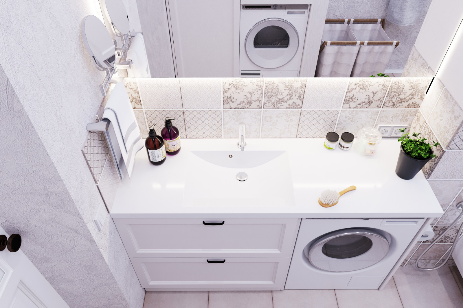 Обложка проекта: Санузел+прачечная 9,7 м2