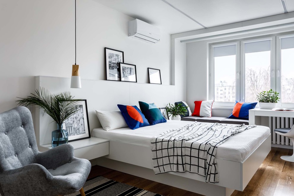 Светлая «скандинавская» студия 32 м² в Москве
