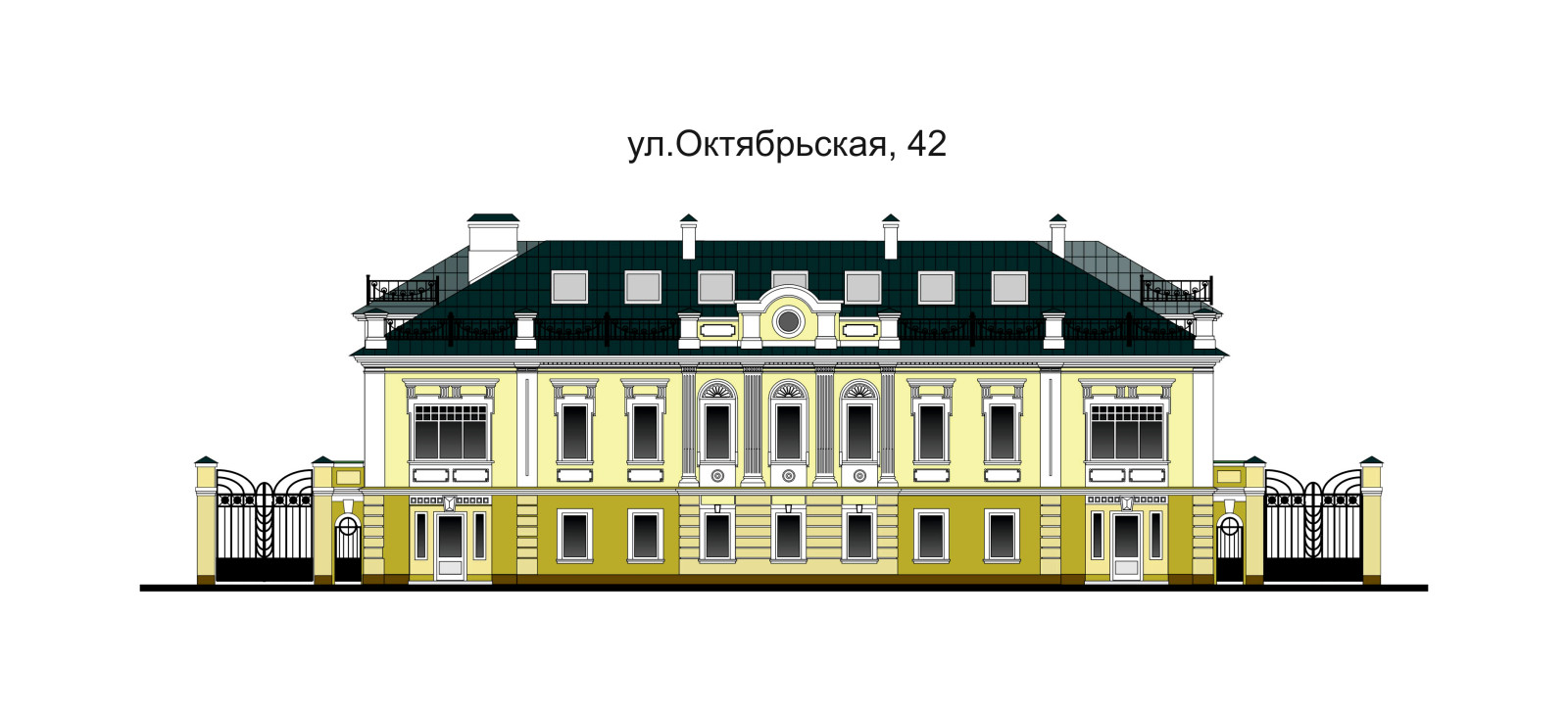 Цветовое оформление фасада