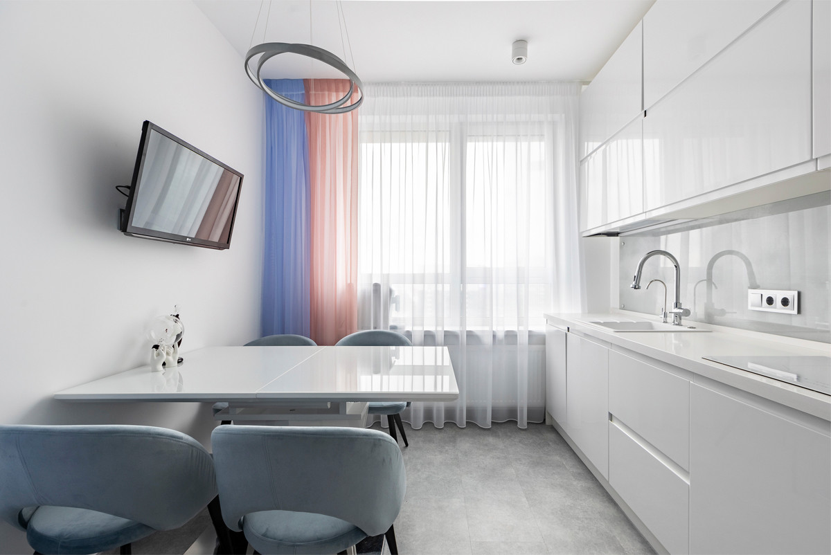 "Всплески жизни". Дизайн 3-х комнатной квартиры в современном стиле.