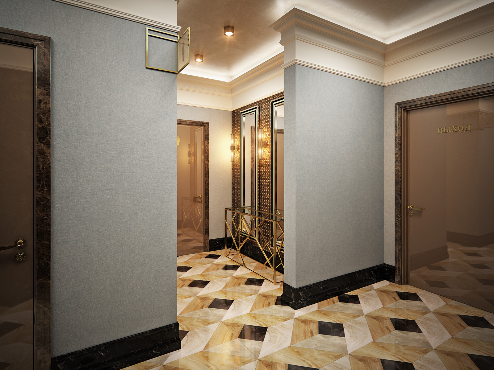 Туалетная комната в ресторане