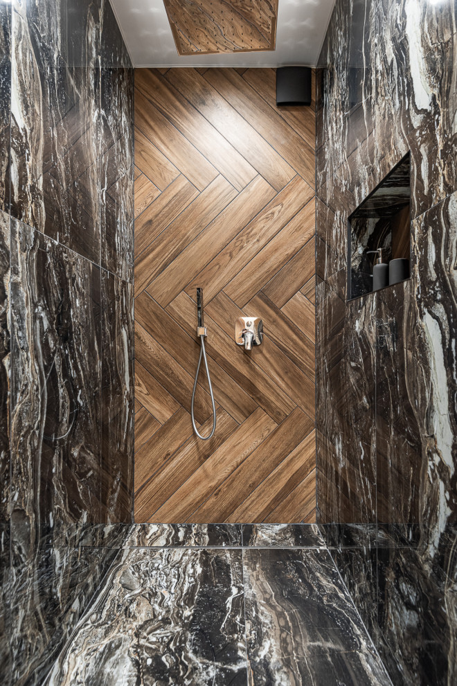 Реализованный проект трёхкомнатной квартиры в современном стиле, г. Уфа.