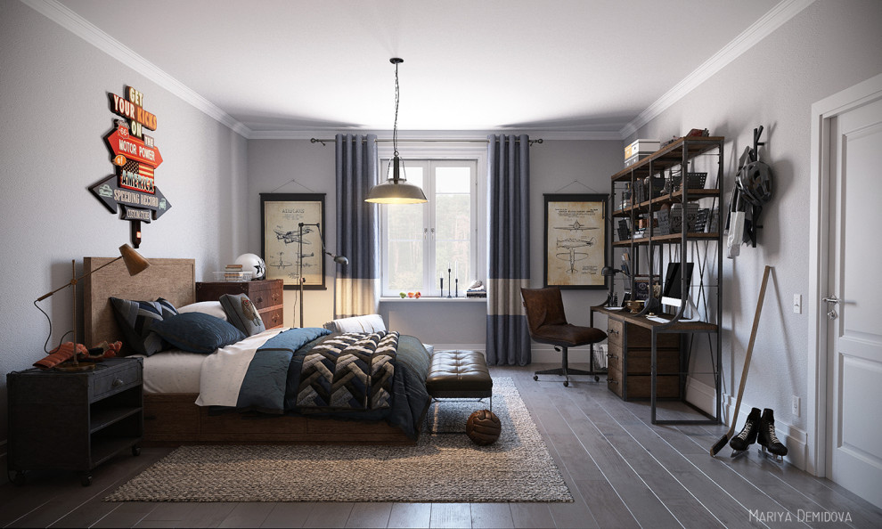 Обложка проекта: Спальня ребенка в стиле RH