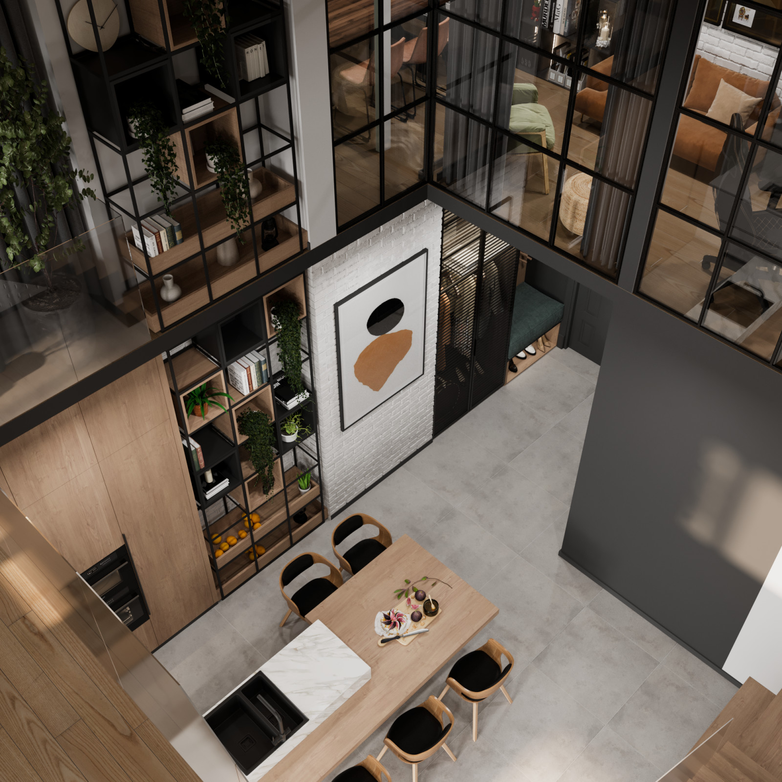 Дизайн проект двухуровневой квартиры