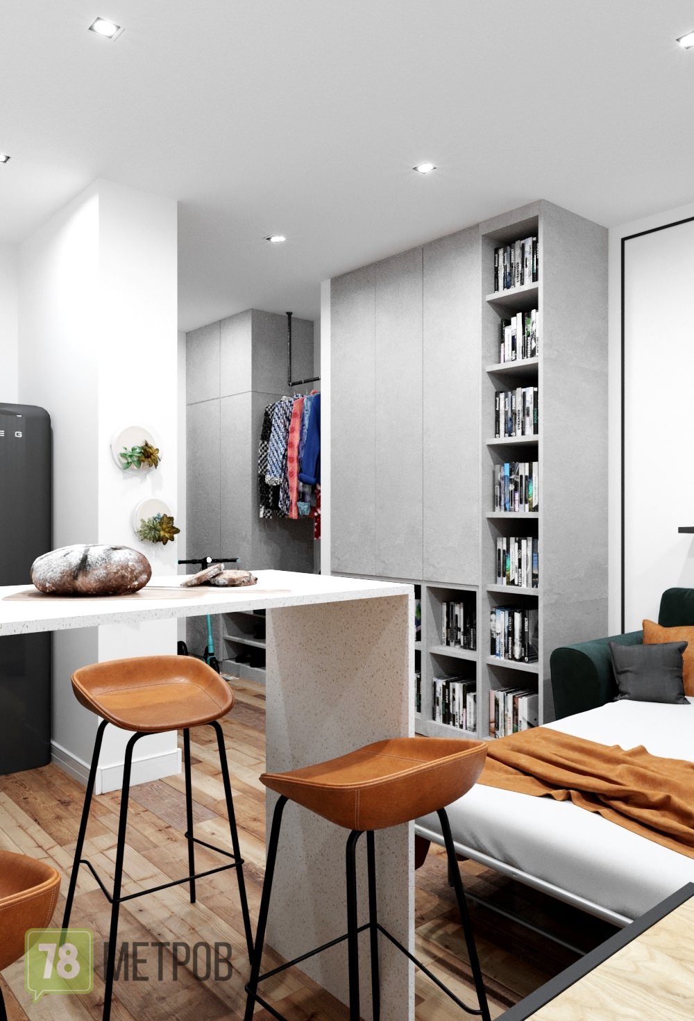 Дизайн-проект квартиры в ЖК "Ренессанс"