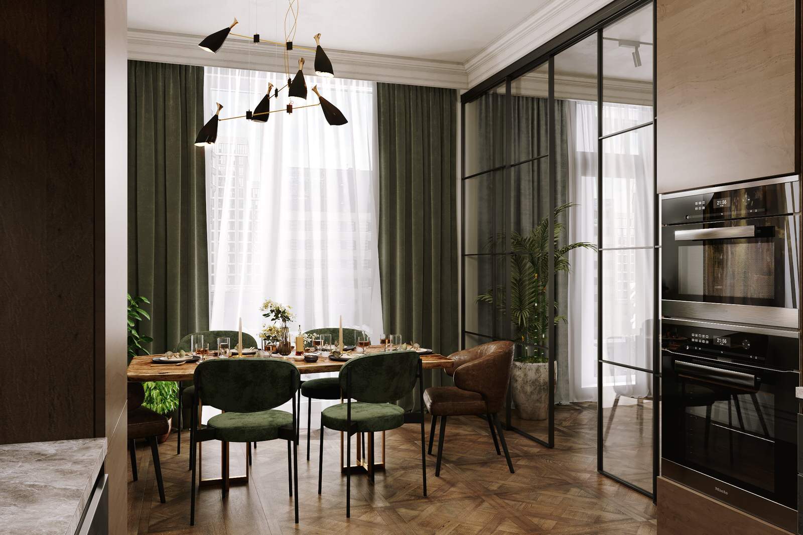 Art Deco in loft space