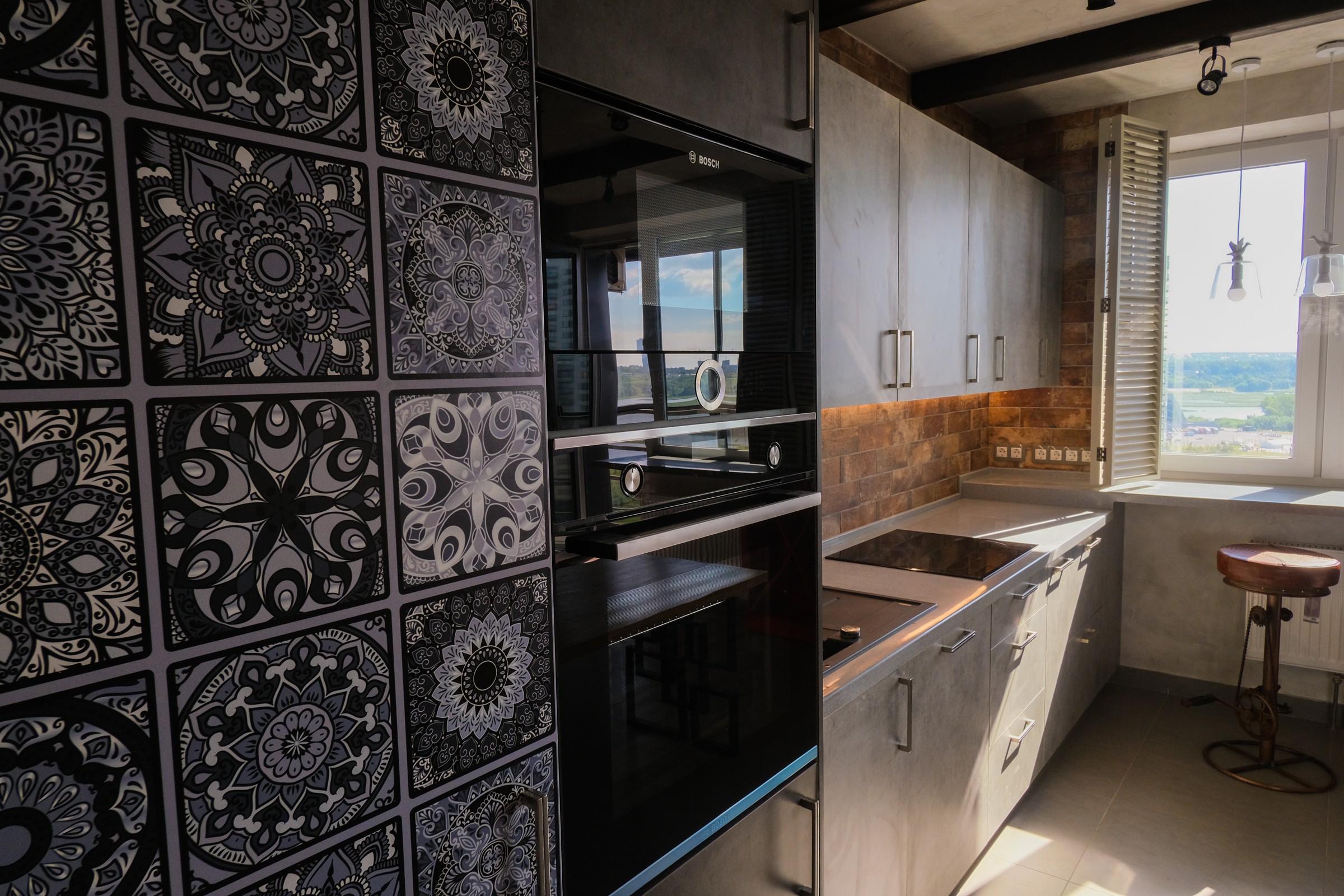 Небольшая квартира в стиле эко лофт