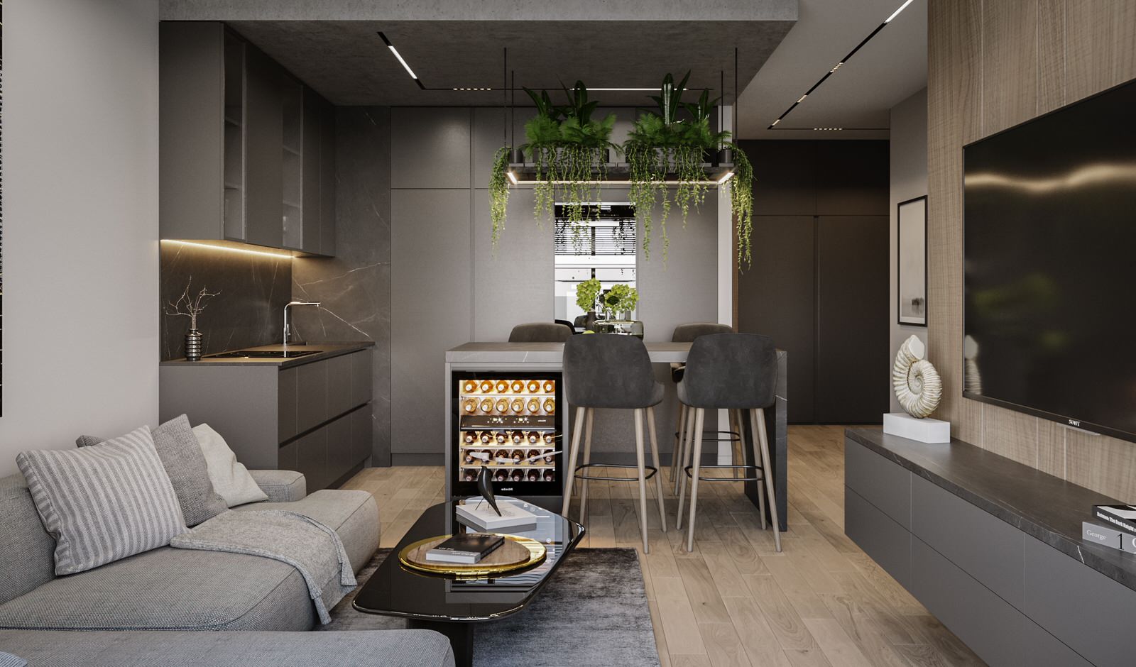 Дизайн-проект квартиры в ЖК Headliner 2