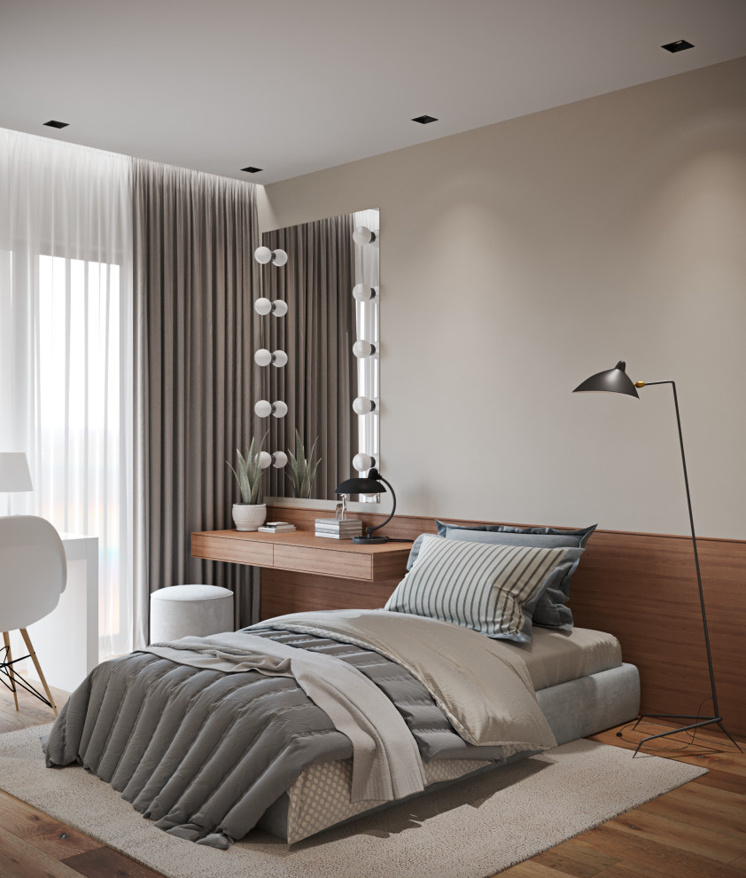 Визуализация квартиры в бежевых тонах