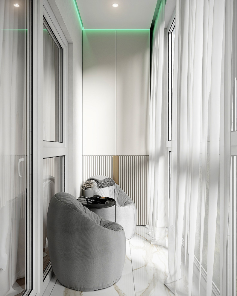 Современный светлый интерьер квартиры