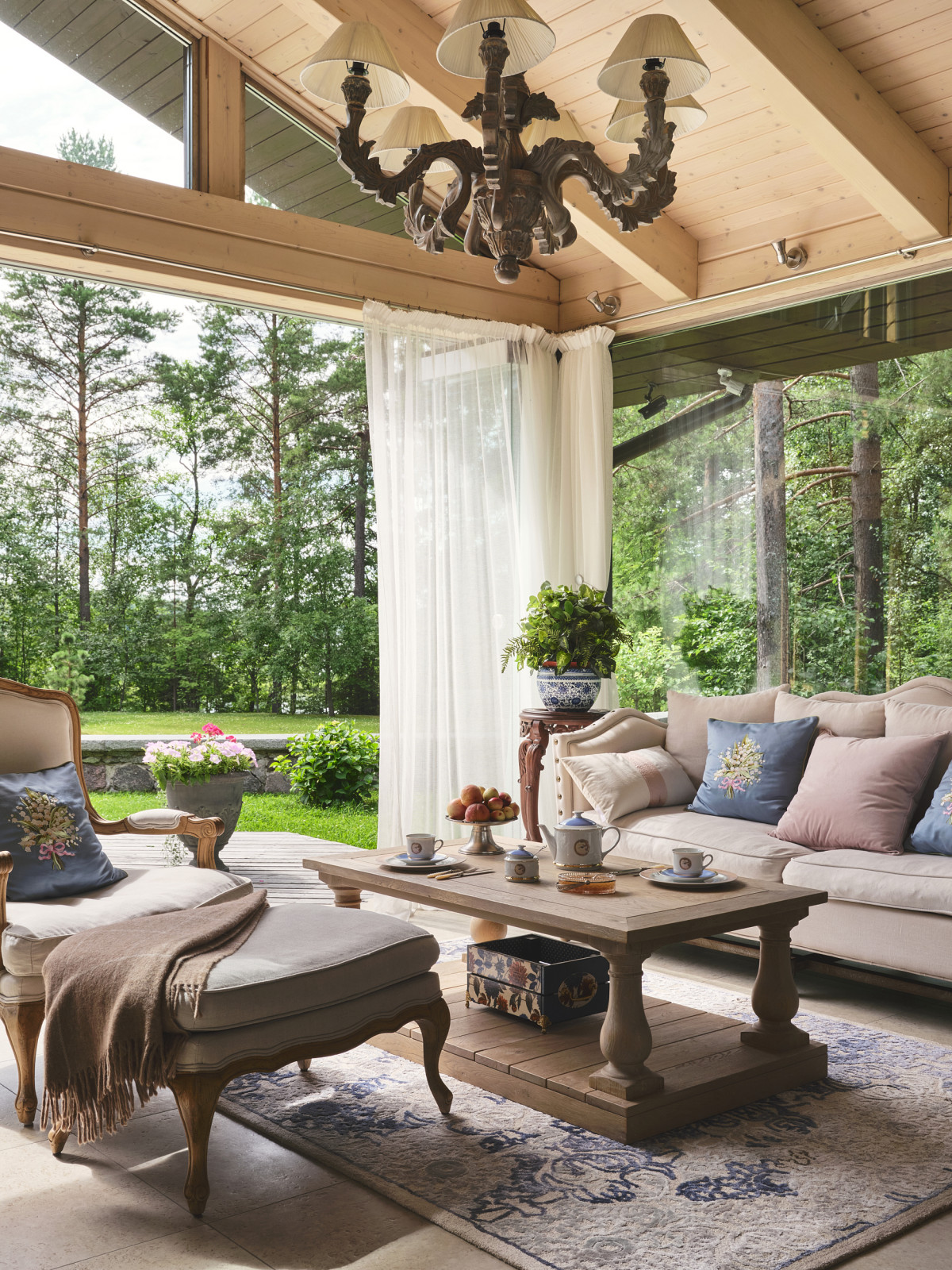 Сервировка «Чаепитие в русском стиле»