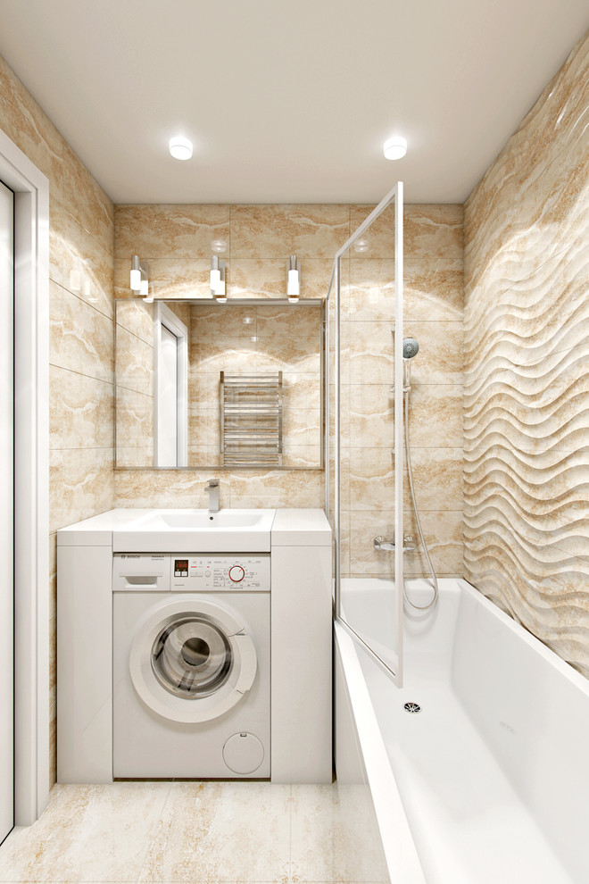 Простая и лаконичная квартира с седыми полами