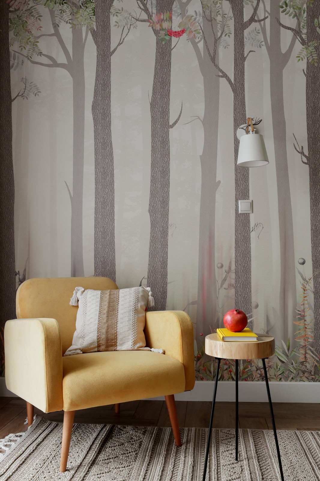 Просторная квартира с природными мотивами