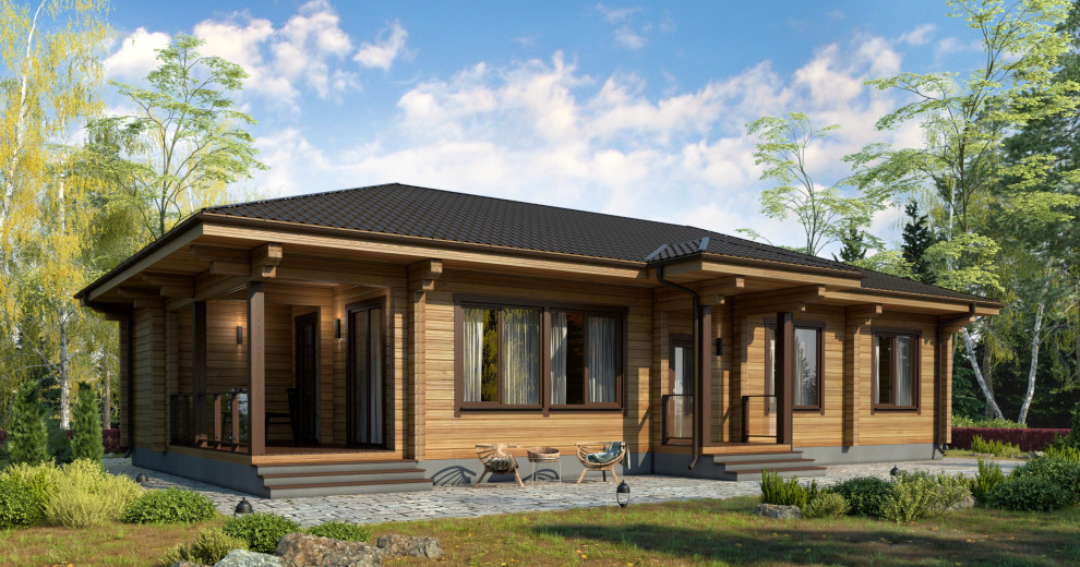 Обложка проекта: Дом из бруса по проекту 51ПБ