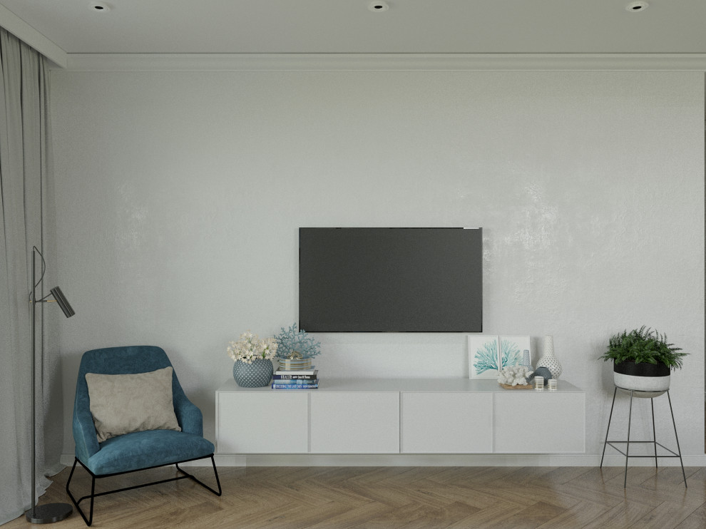 Проект кухни-гостиной в частном доме