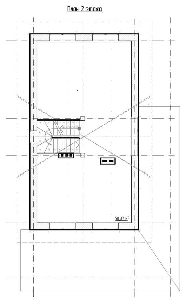 Проект дома из газосиликатного блока в баварском стиле