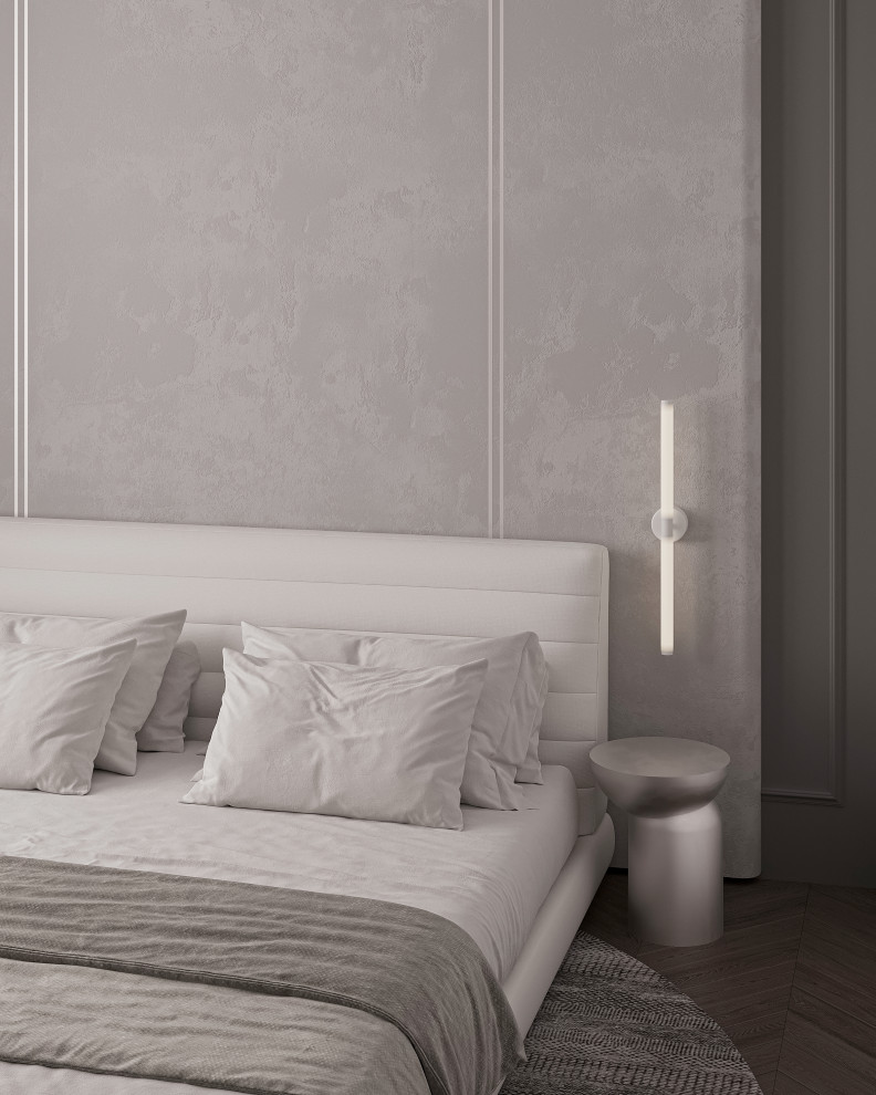 Стильная спальня в нежных оттенках