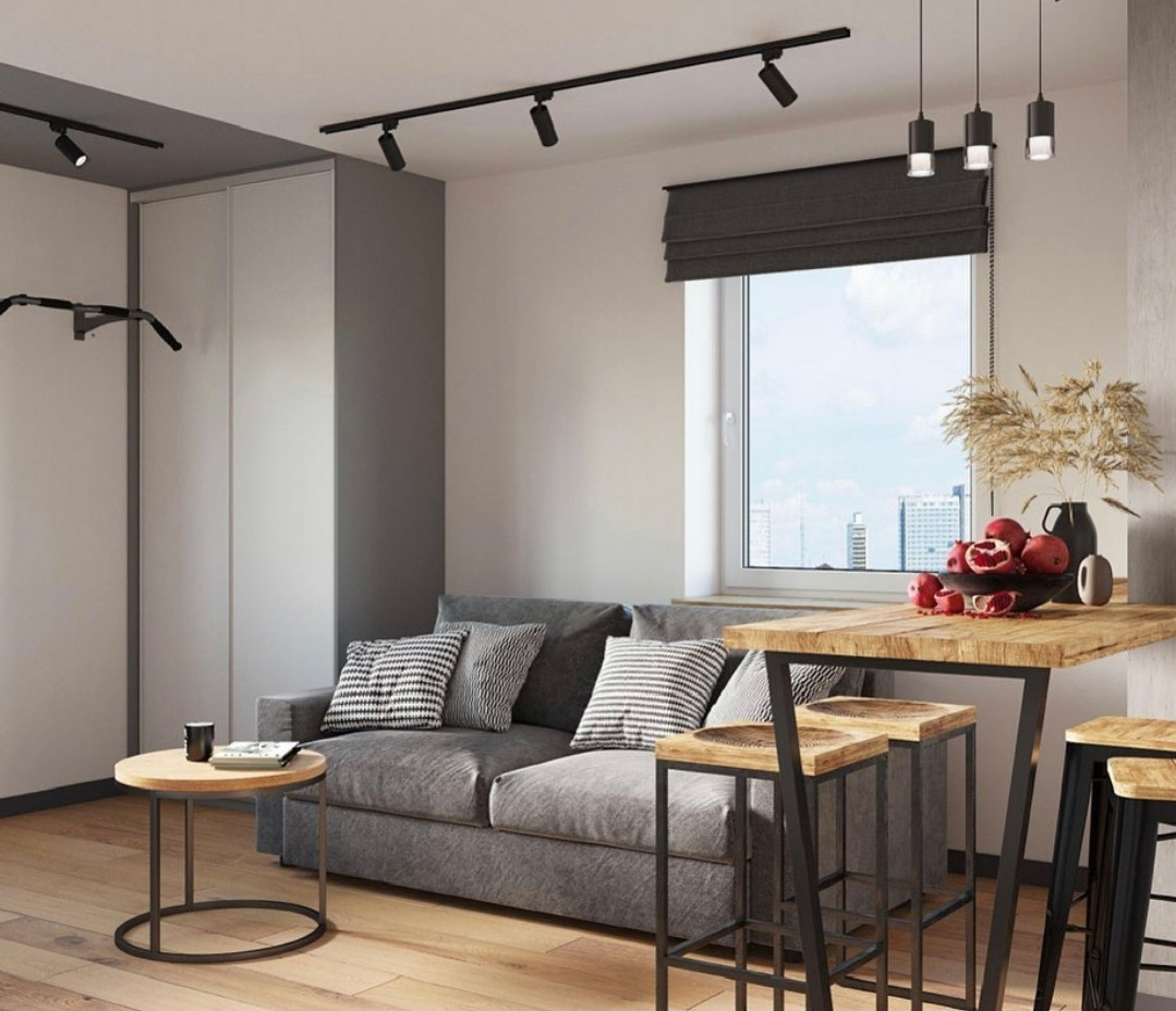 Светлая и невероятно интересная кухня-гостиная