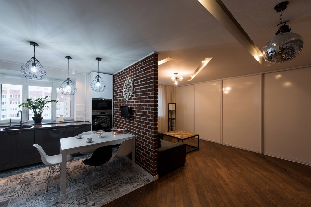 Квартира для семьи с 3 детьми в стиле лофт