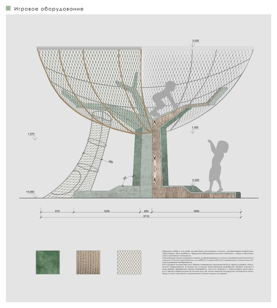 Интерьеры детского сада на Гагаринской улице. Санкт-Петербург