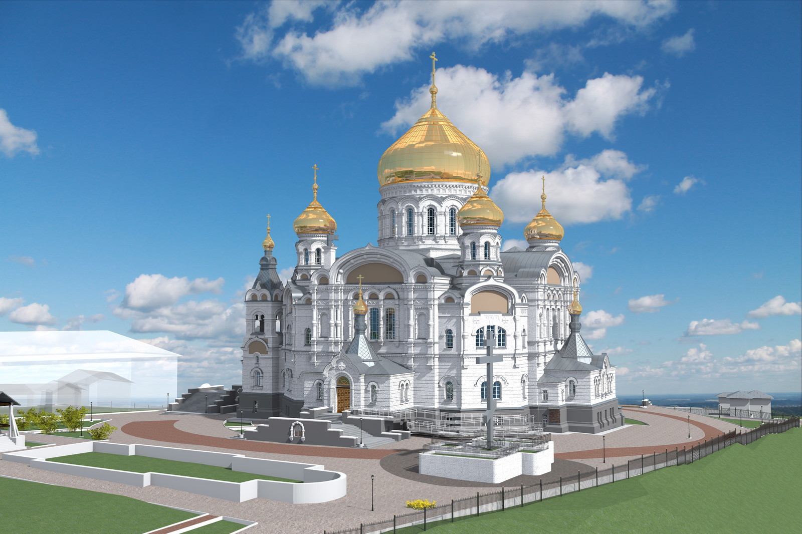 «Монастырь Свято-Николаевский (Белогорский): Собор Крестовоздвиженский»