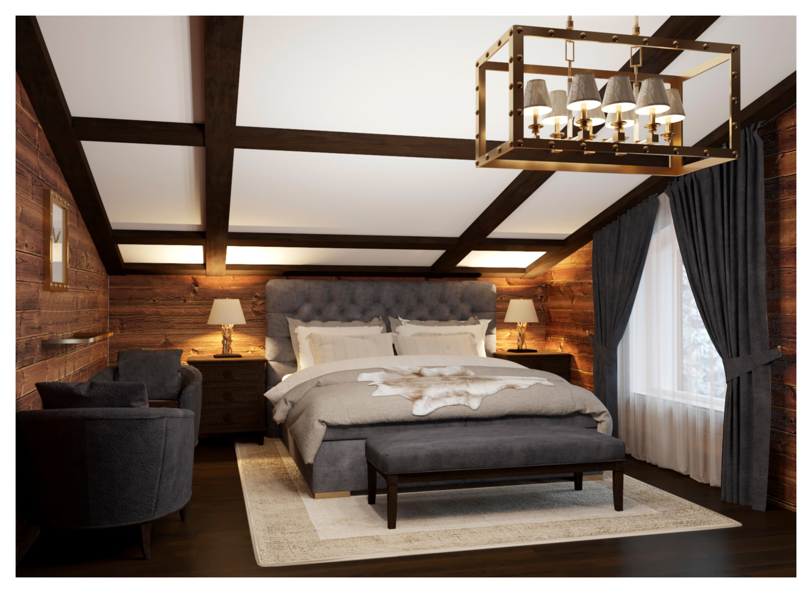 Деревянный дом в стиле "Шале" в д.Завидово Тверской области