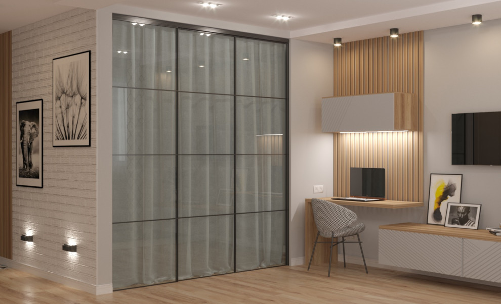 Обложка проекта: Визуализация гостиной и спальни