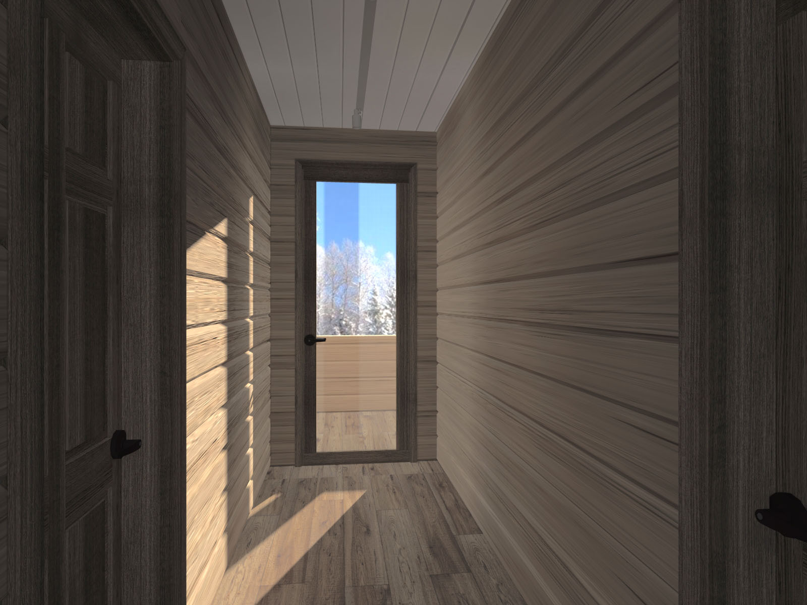 Деревянный дом в современном прочтении, 2 этаж