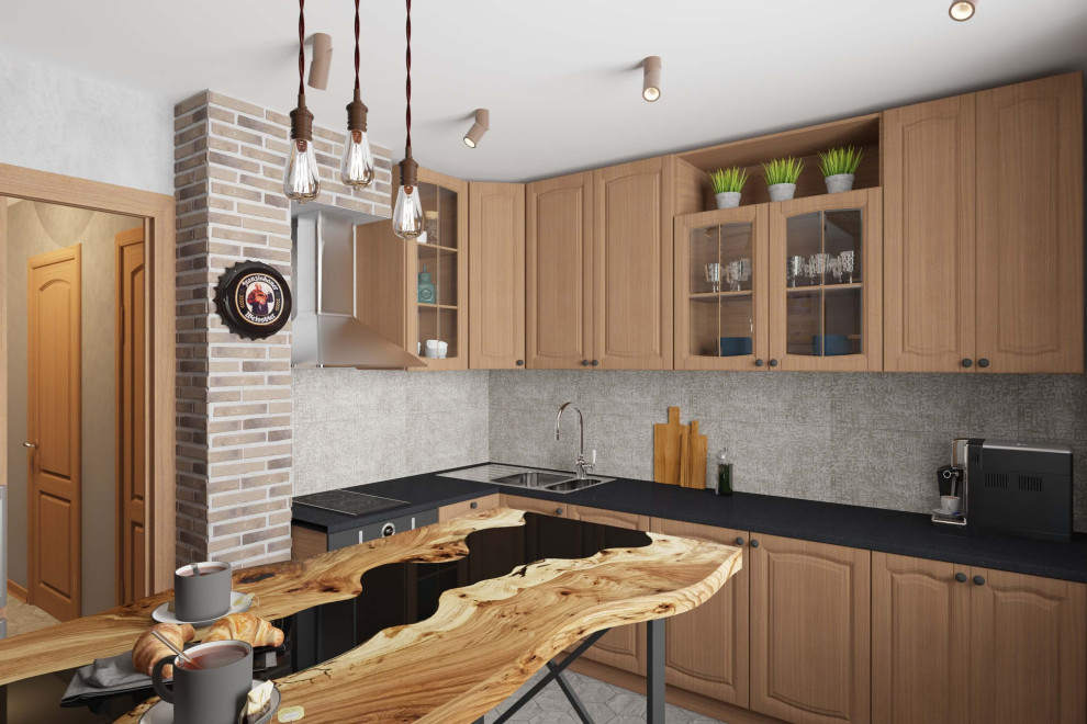 Трехкомнатная квартира 75м2 в стиле лофт, в доме серии П-3