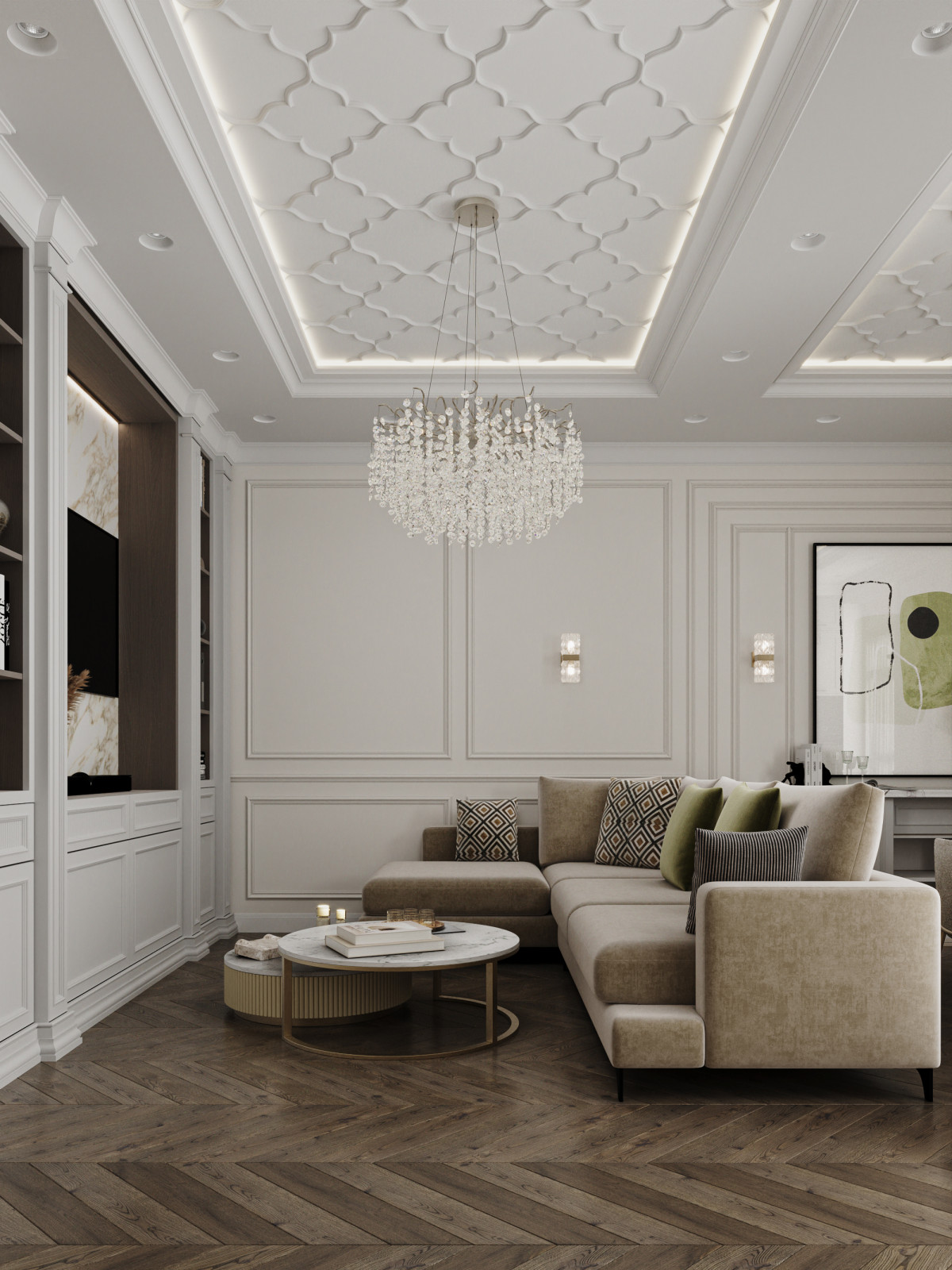 Квартира 128 м² в современном стиле
