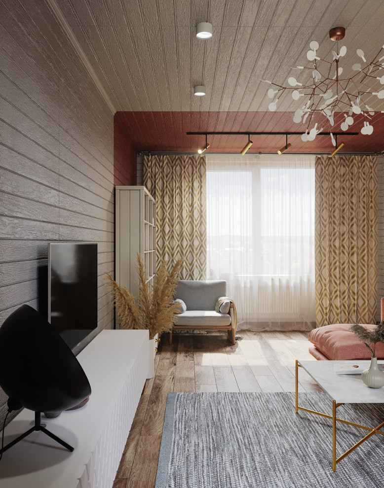 Дом, отделанный вагонкой, 55м2