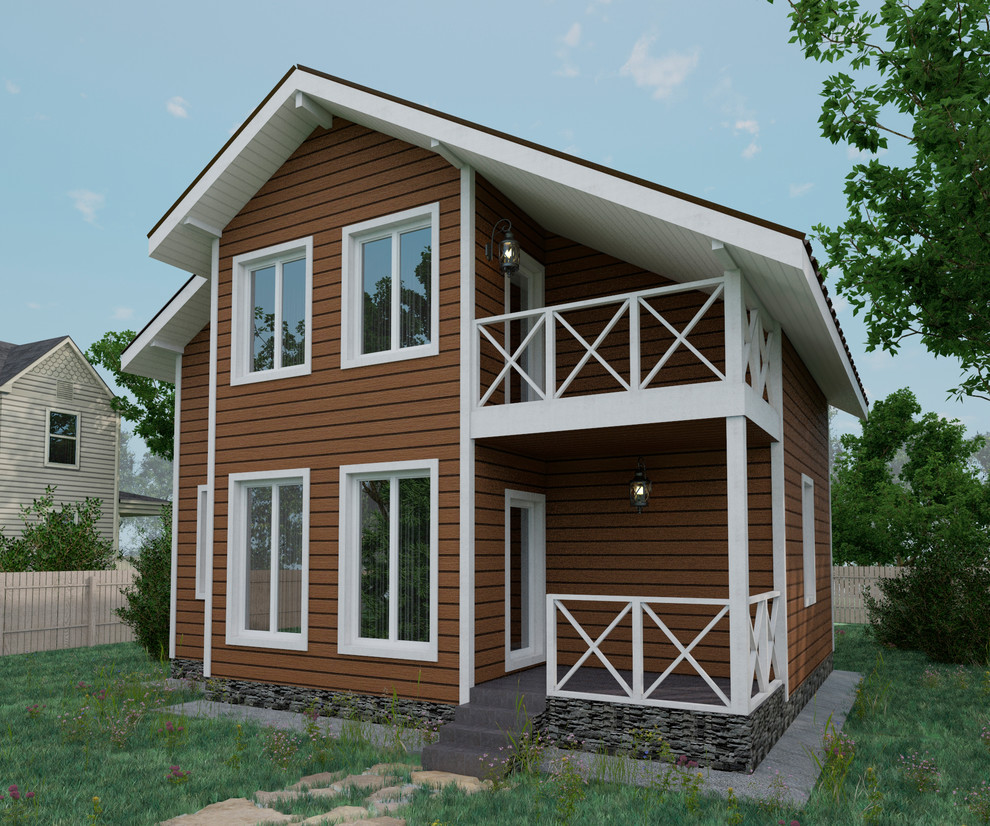 Проект каркасного дома для семьи с детьми