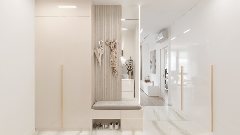 Обложка проекта: ДИЗАЙН ОДНОКОМНАТНОЙ КВАРТИРЫ ДЛЯ ДЕВУШКИ 49 КВ.М