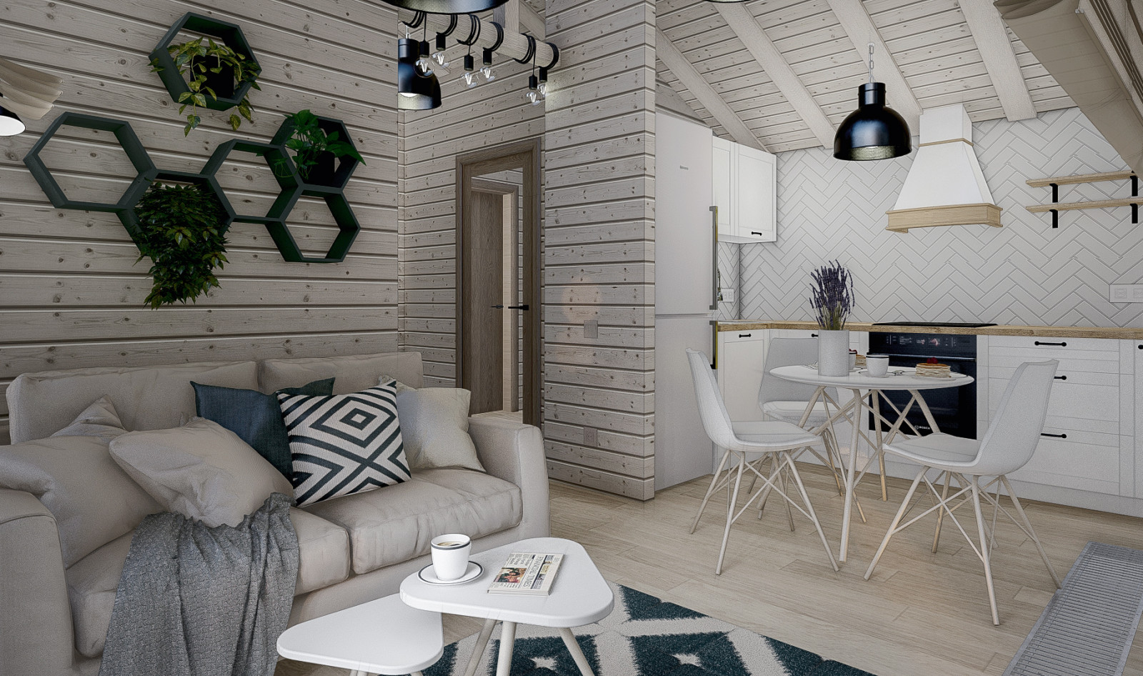 Обложка проекта: Интерьер барнхауса