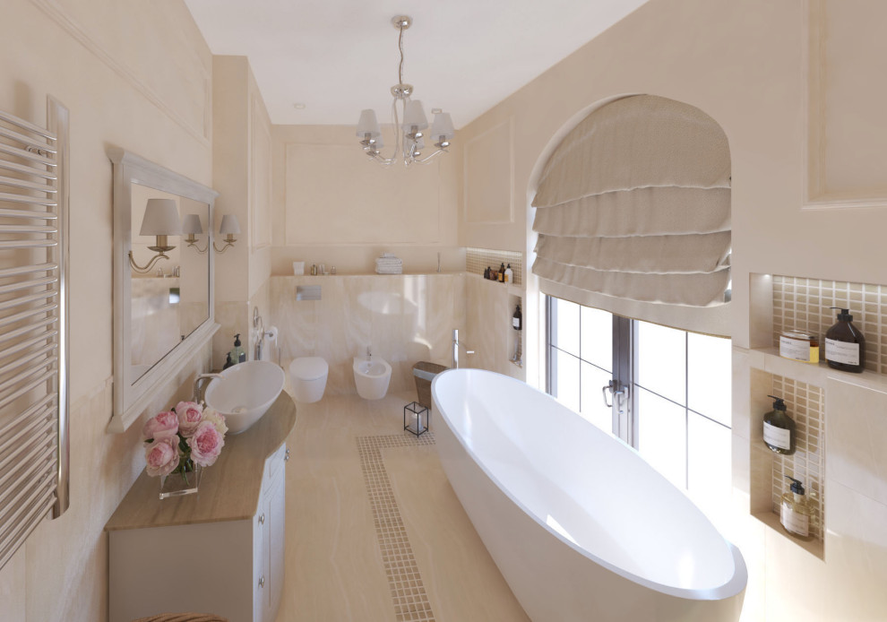 Обложка проекта: Ванная комната в романтическом стиле