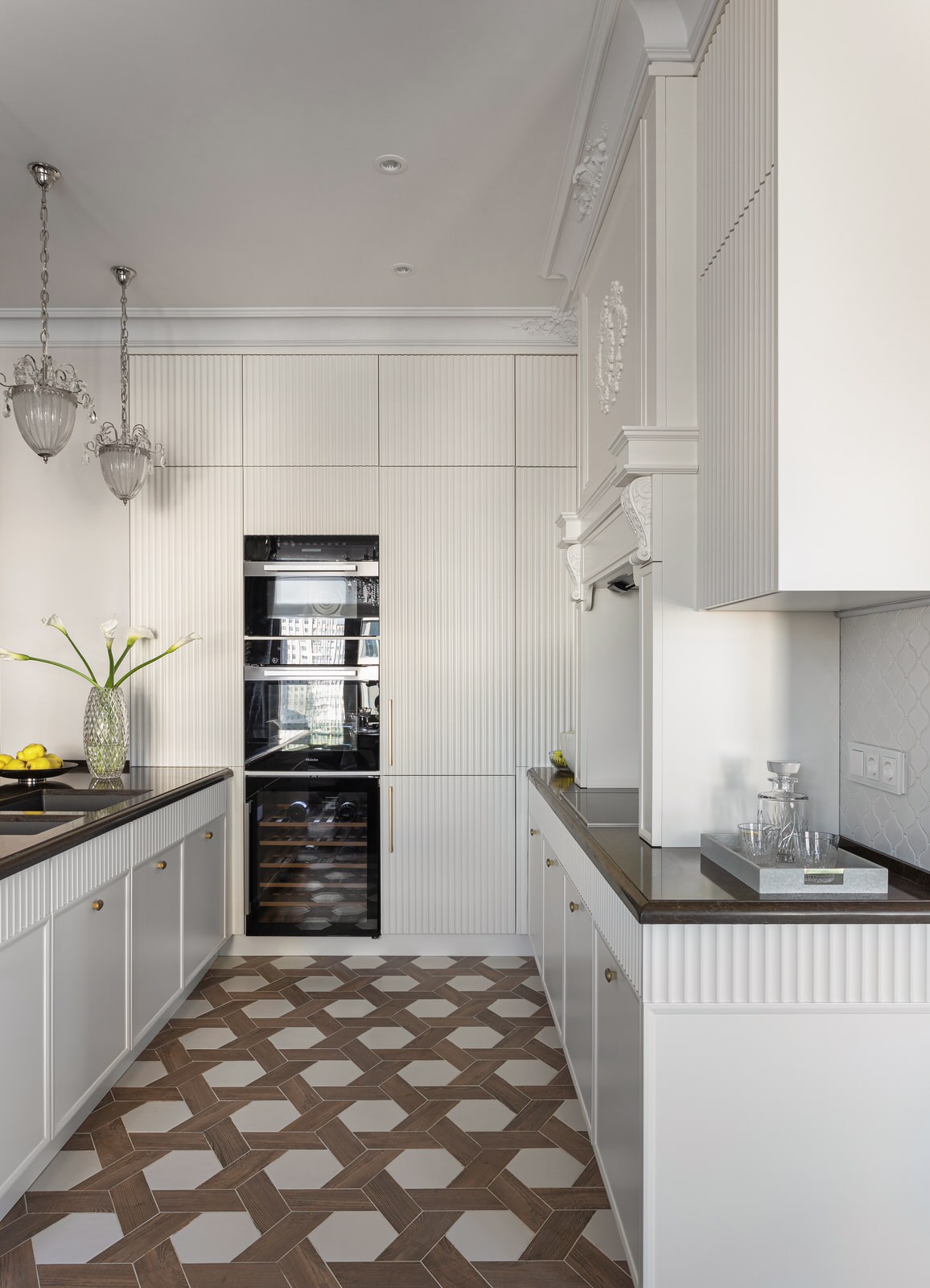 Трехкомнатная квартира с венгерским камином HQ Keramik