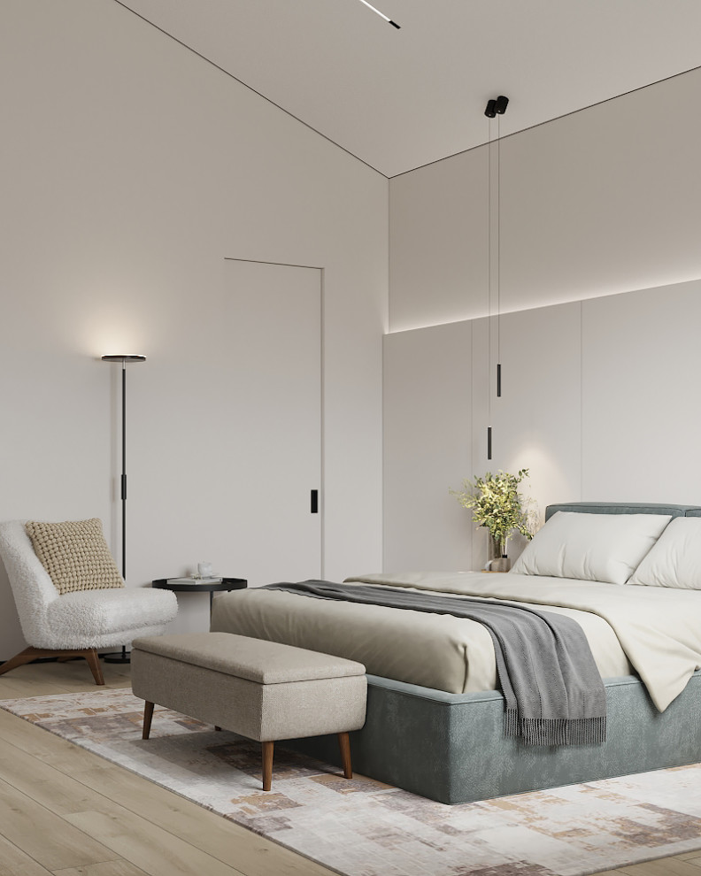 Дом для семьи в стиле минимализм 125 м². Посёлок Костюнино