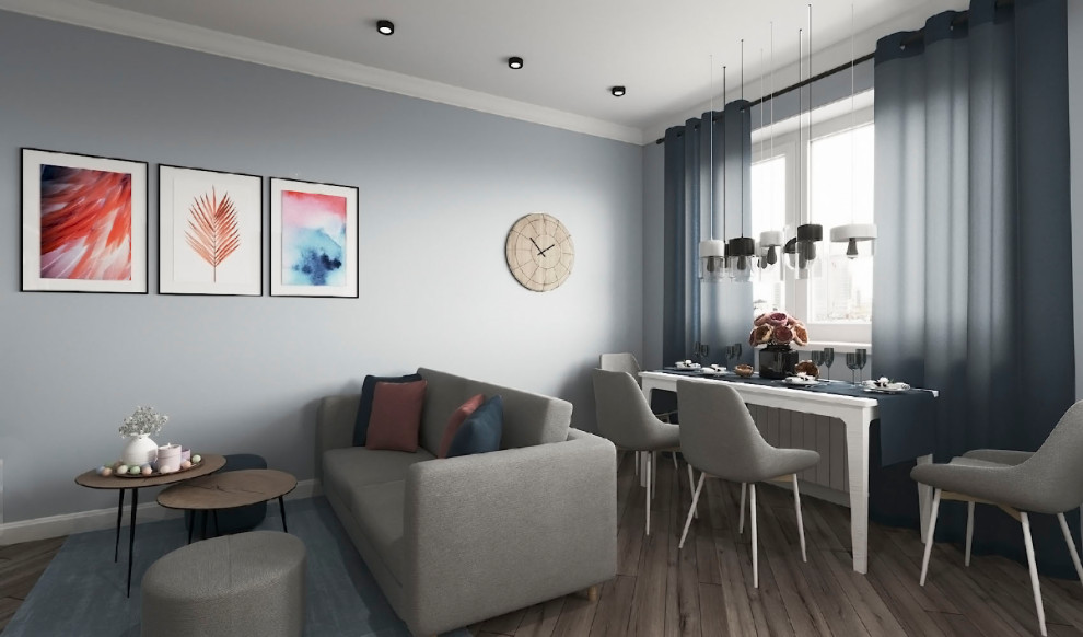 Кухня-гостиная в современном стиле