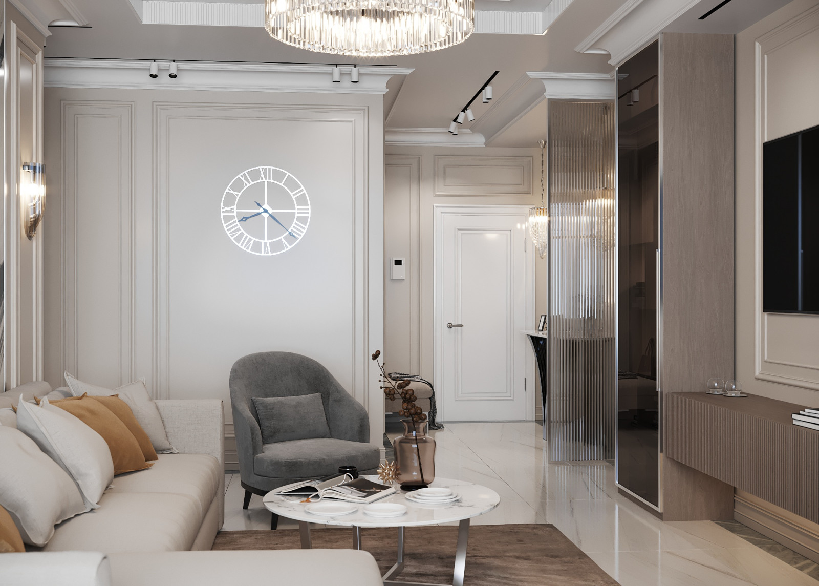 Дизайн интерьера квартиры в ЖК Триколор