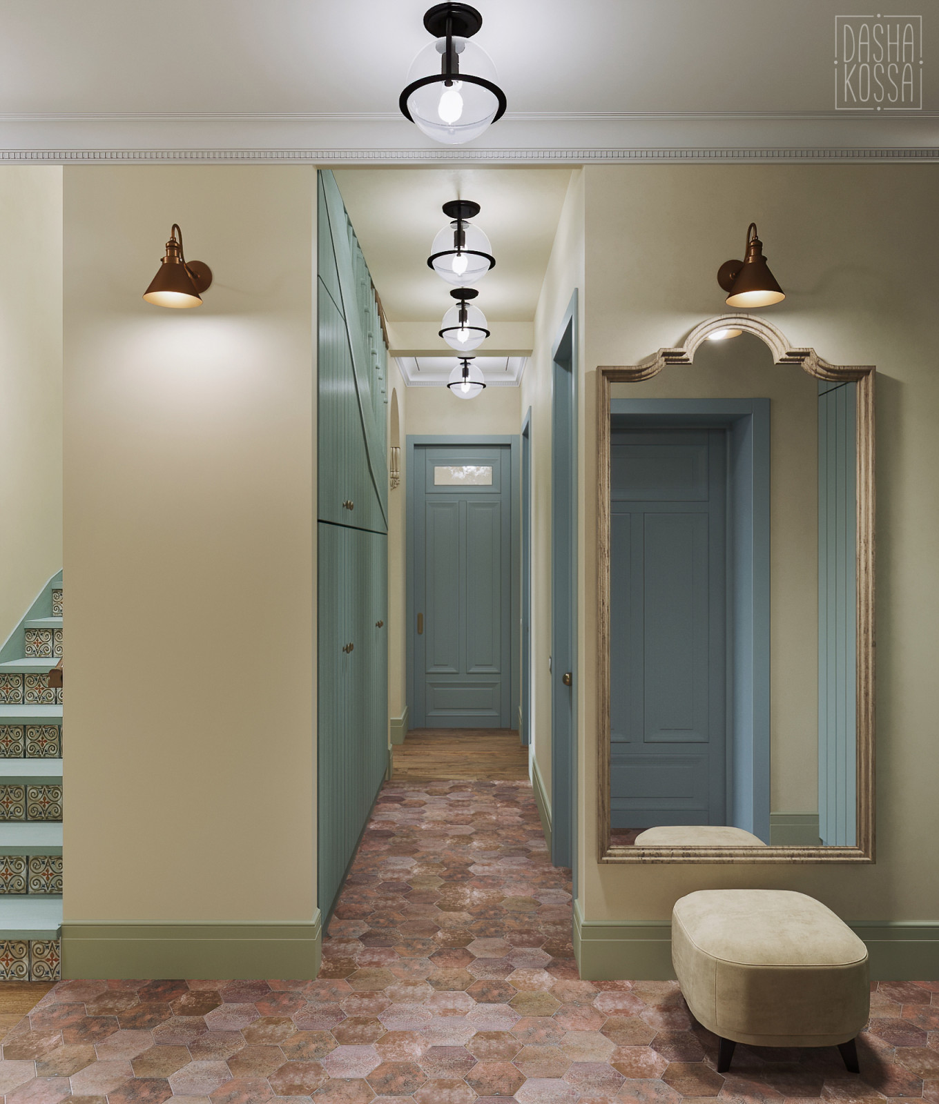 Fairy Countryside. Трехуровневая квартира для сказочной загородной жизни