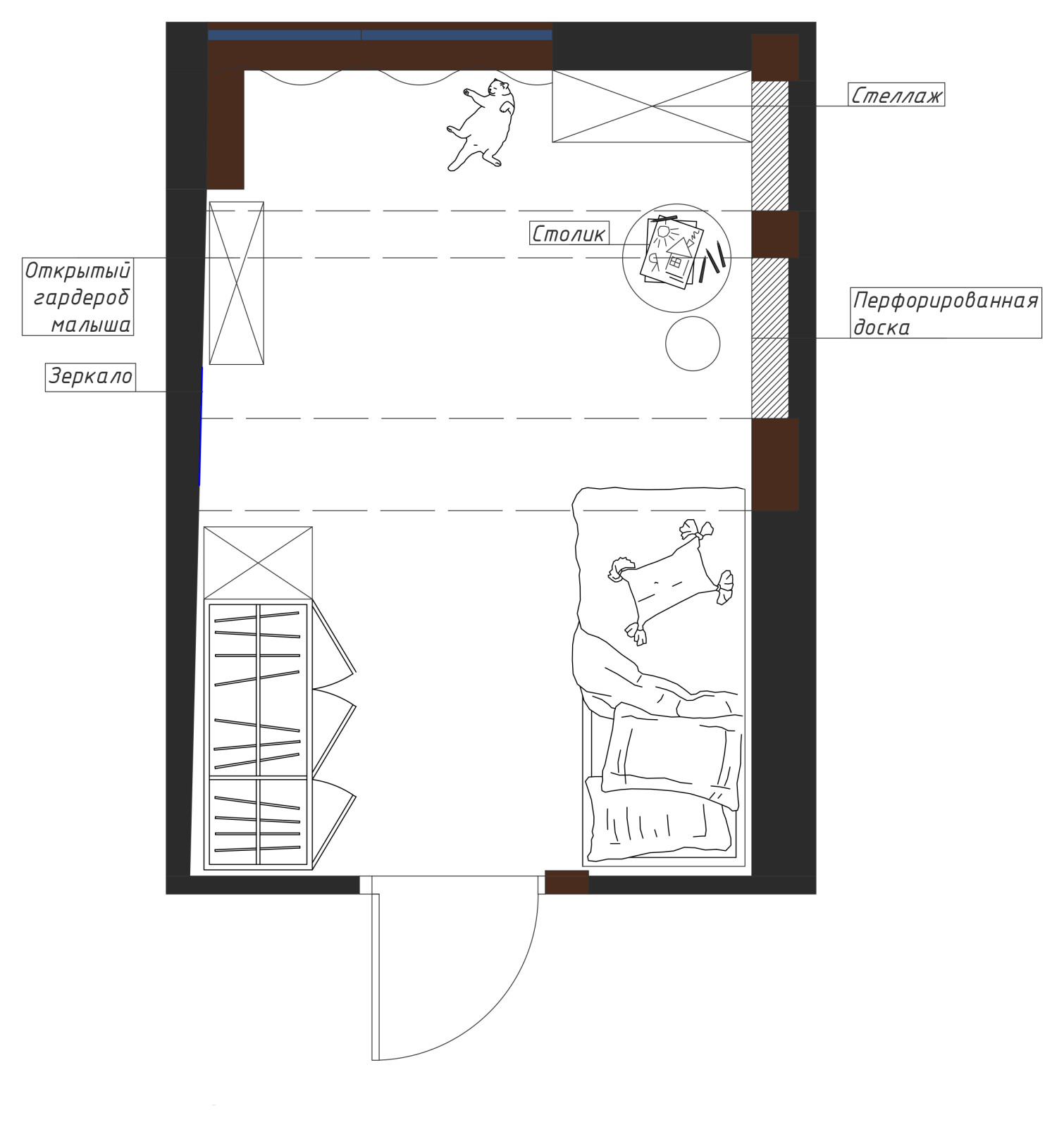 Обложка проекта: Детская комната для девочки