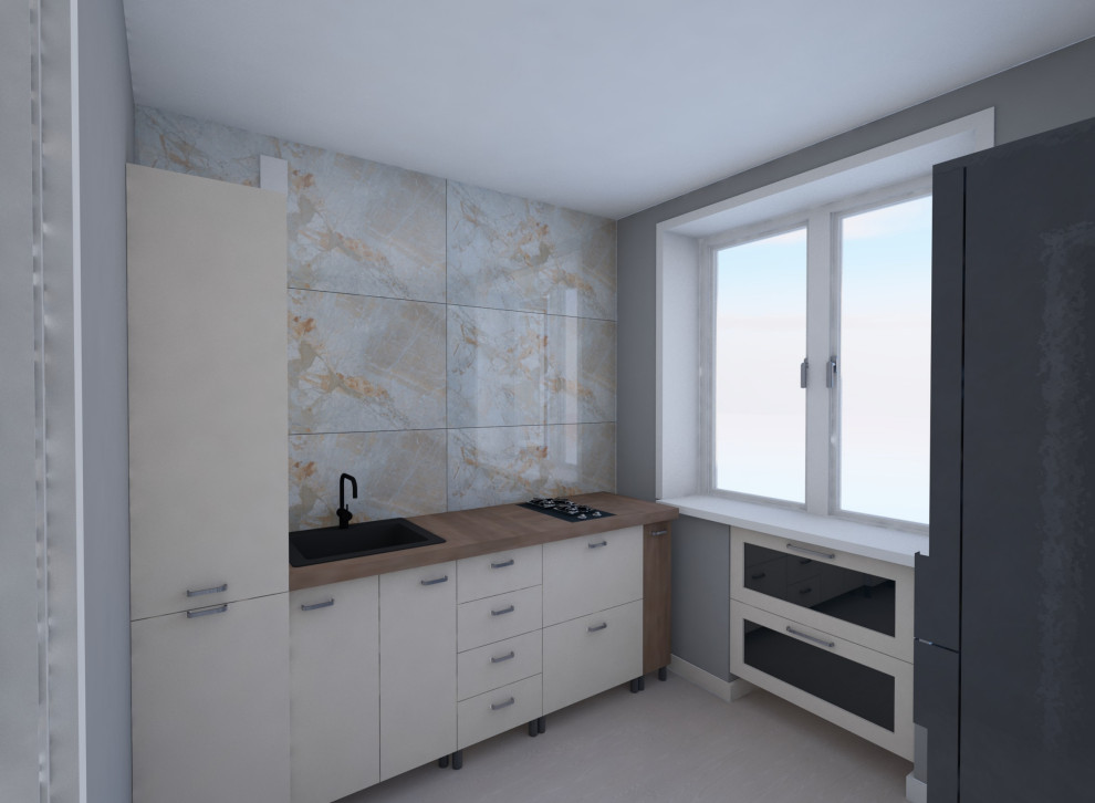 Кухня - подбор керамогранита на фартук