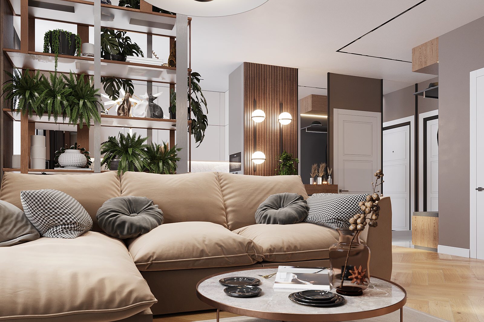 Двухуровневая квартира для семьи из 5ти человек