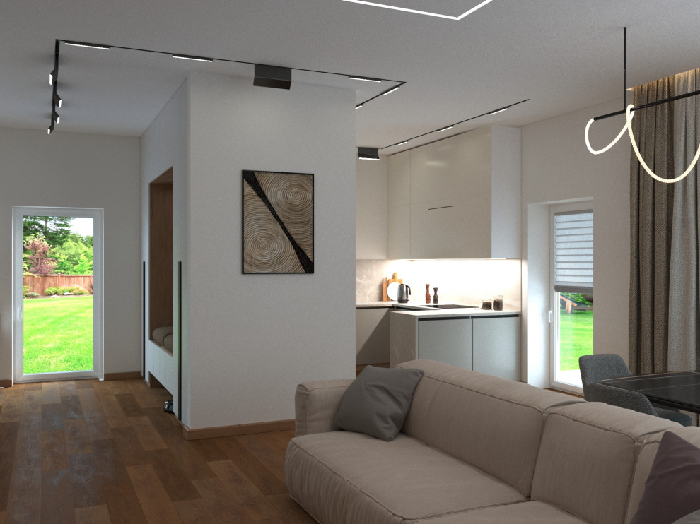 Ультра-современная гостиная в частном доме